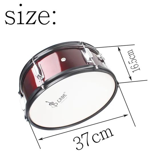 Compact 14-Inch Wine Red Snare Drum for Beginners and Pros Origin China Trademark OEM Type Snare Drum Model NO. FSD-04 HS Code - Image 6