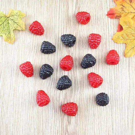 Promotional 10PCS Simulation Raspberry Artificial Fruit Fake Home Display Props Decoration - Image 4