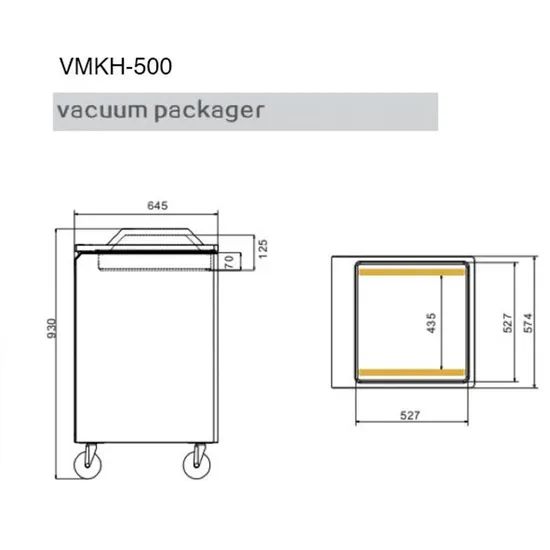 Single Chamber Food Vacuum Packing Machine Table Top Rice Vacuum Packing Machine - Image 5