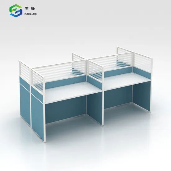Cubicle Workplace Modular Office Table Workstations Four Seat Desk Partition - Image 4