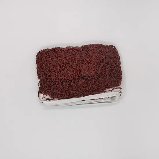 Badminton Net Single Binding Without Steel Wire Origin China Use Badminton Model NO. BN01 Color White, Red Pack Plastic Bag - Image 3