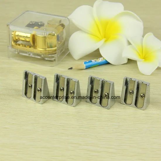 Aluminum Metal Sharpener with Double Holes Color White Style Simple Origin Anhui Model NO. 002 Shape Standard HS Code - Image 4
