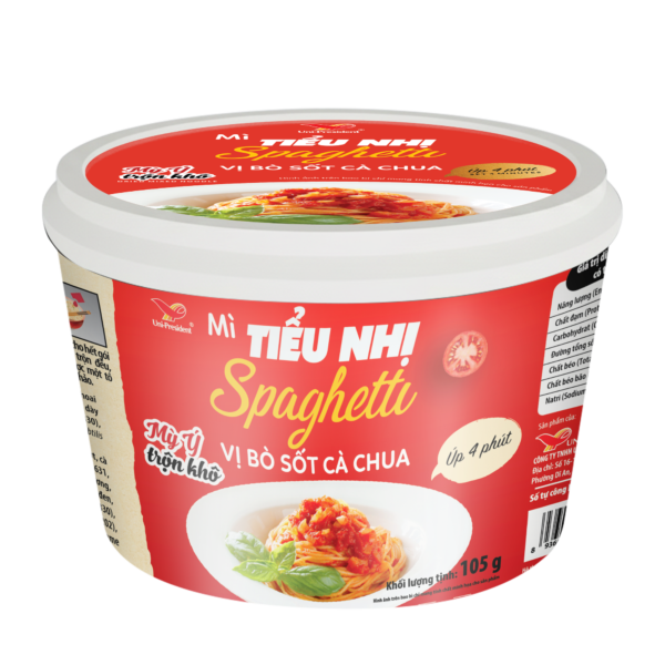 Tiểu Nhị Spaghetti Instant Noodles with Beef Tomato Sauce Flavor - Image 1