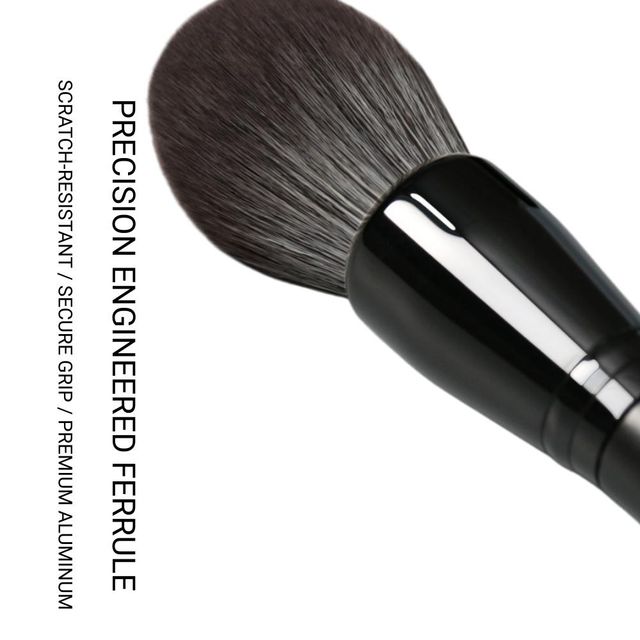 BSFL PRO Tapered Powder Brush - Bionic Micro-Crystal Fiber, Sustainable Wooden Handle (BR0102001701) - Image 4