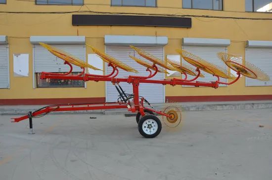 Tractor Trailed Agri Hay Rake Disc Rake Wheel Hay Rake Model No. 9L Origin China Warranty 1 Year Color as Demand Weight - Image 4