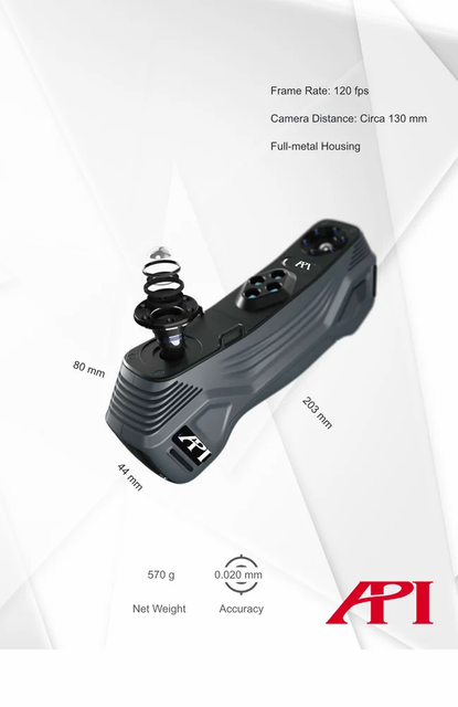 API 3D Laser Scanner Make API Precision High Model I Scan Magic Accuracy 20 micron Scanning Speed Rapid Is It Portable - Image 7