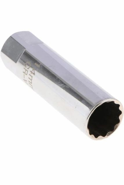14 mm plug socket Size 3/8x14mm length Approx. 6.3cm/2.48 Material Chrome vanadium - Image 1