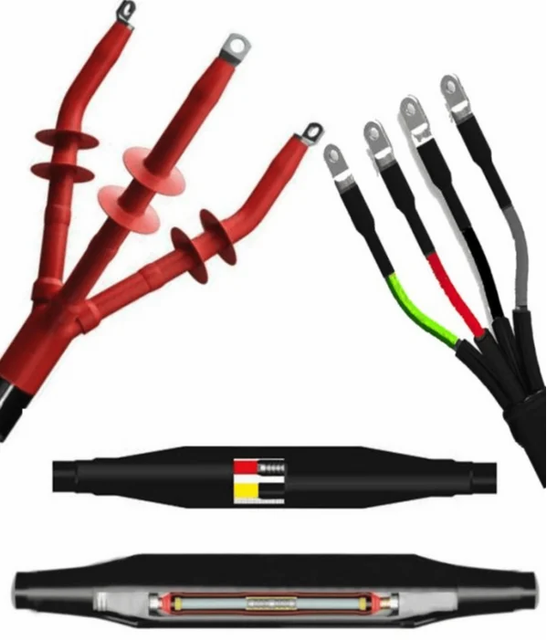 Outdoor Termination Kit, 33 kV, 3 Core Color BLACK Material PVC Voltage ...