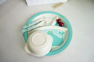 Customized Kids Dinnerware Bamboo Tableware Sets Samples Free Origin China Trademark DAFU Shape Cylinder Bowl Wide Mouth - Image 2