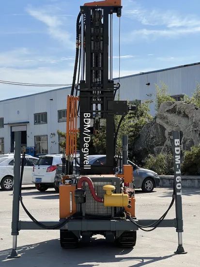 Compact DTH Borehole Drilling Machine for Geothermal Wells Type Crawler Trademark BDM Condition New Weight 3000kg Model NO. BDM-160T - Image 3