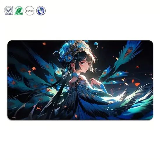 Custom Large Waterproof Non-Slip Rubber Gaming Mouse Pad with Cartoon Style Graphic - Image 1