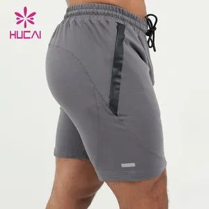 Mens High Quality Drawstring Invisible Zippers Skinny Shorts - Image 2