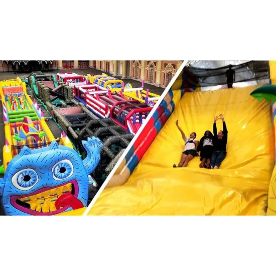 2024 Bouncy Commercial Playground Outdoor Adult Inflatable Obstacle Course for Sale - Image 4