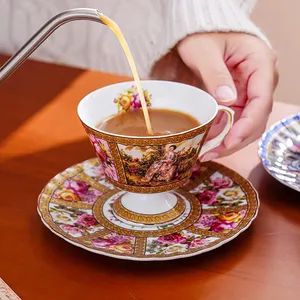 Charming England Tableware Tea Time Ceramic Cup and Saucer Gift Set - Image 2
