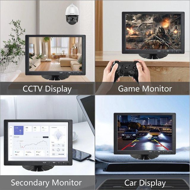 EnruigeOK 10.1 inch IPS Display LED Monitor Mini TV Screen - Image 3