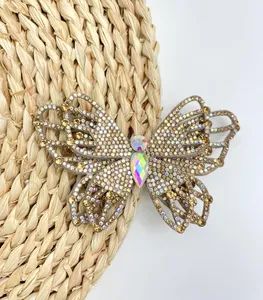 Customizable Multi-Color Rhinestone Butterfly Shoe Accessories Sparkling Footwear Decoration - Image 6