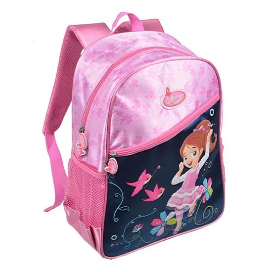 Stylish Backpack School Bags with Allover Flower Silk Screen - Image 5