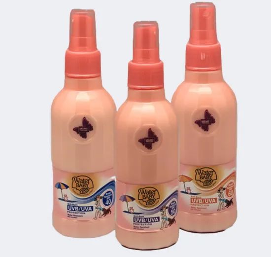 Water Baby Sunscreen Lotion Spray MOQ 144 Boxes Trademark Dizao Model NO. dz100 Age Group All Ages Specification 150ml Origin Guangzhou - Image 2