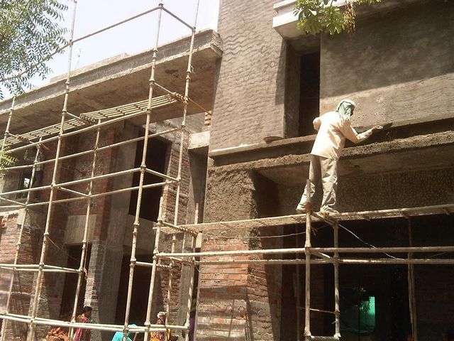 Brick Wall Plastering Work - Image 1