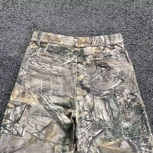 Vintage Custom Camouflage Cotton Trouser Realtree Camo Cargo Pants Double Knee Straight Pattern Hip Hop for Men - Image 3