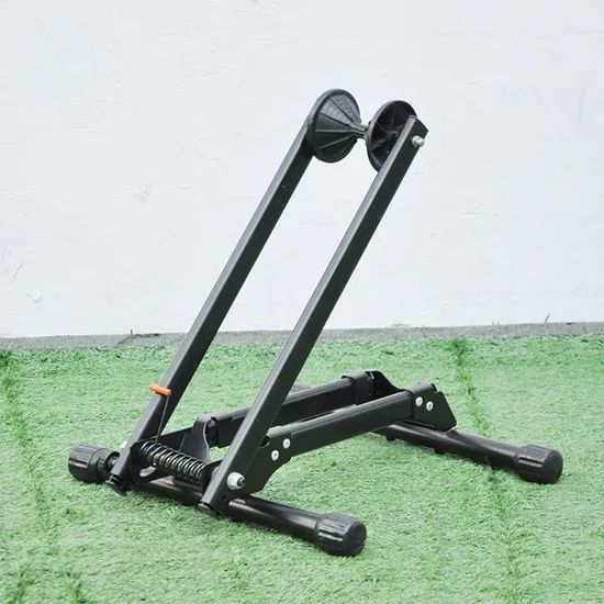 Black Powder Coating Safety Foldable Retail Bicycle Display Rack - Image 4