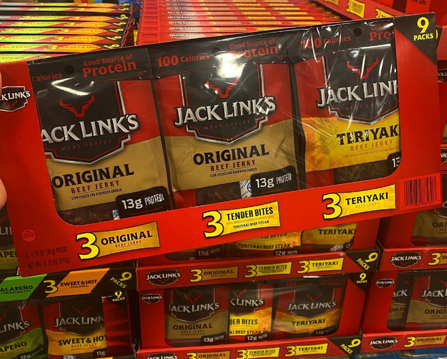 READY TO EAT SNACK JACK LINK’S BEEF JERKY 16Oz PREMIUM PROTEIN SNACK 9 PACKS PER CARTON - Image 3