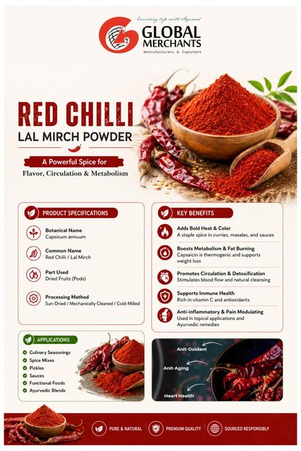 Premium Indian Red Chilli Powder | Dried Red Chilli | Food Grade | Bulk Supply - Image 2