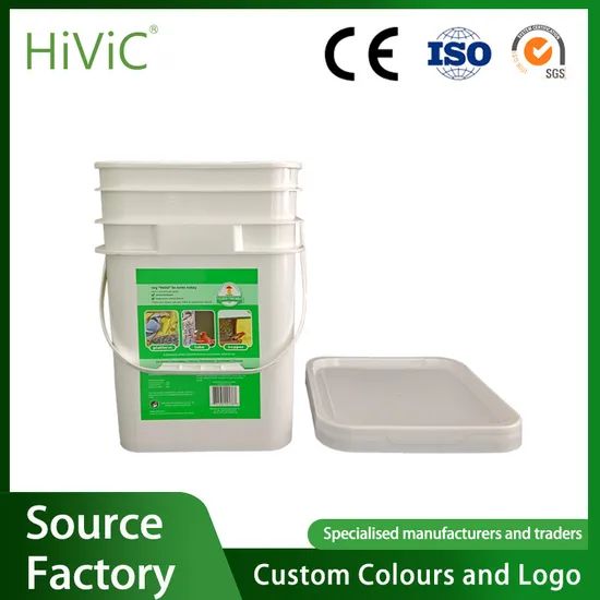 for Sale 1L - 5L Clear Food Grade Container Square Plastic Bucket Pail for Food Packing Custom Logo Colors - Image 4