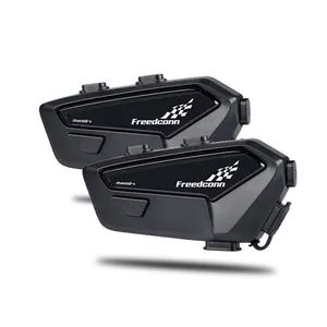 6 Riders Intercomunicador Bluetooth Helmet Headset FM Radio Waterproof Mesh Motorcycle Intercom - Image 2