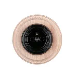 Ceramic European Flush Mounted French Wall Socket - Image 4