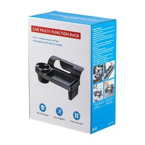 Car Multi-Functional Rack Car Door Edge Cup Holder Color Black Usage Universal Unit Weight 572g Material Plastic Trademark - Image 6