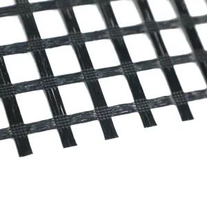 Bitumen Coating Road Paving Material Fiberglass Geogrid Width 1-6m Color Black Origin China Size 50X50kN/M HS Code - Image 1