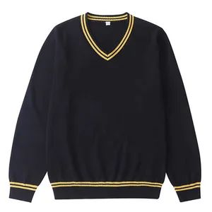 Factory Customized African Nigeria Navy Blue High School Uniforms Primary School Sweater - Image 4
