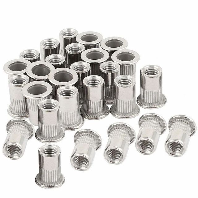 Mild Steel Rivet Insert Nut Shape Round Threaded Yes Hardness 30-40 HRC Material Mild Steel Technique Hot Rolled Feature Corrosion - Image 2