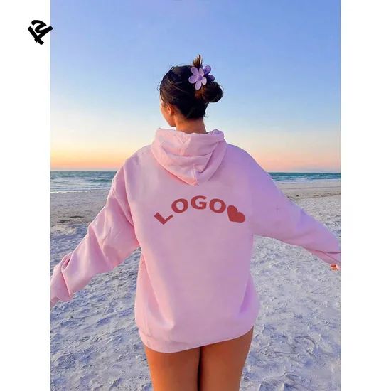 Custom Womens Long Sleeve Hoodie and High Waist Shorts Two Piece Set - Image 4