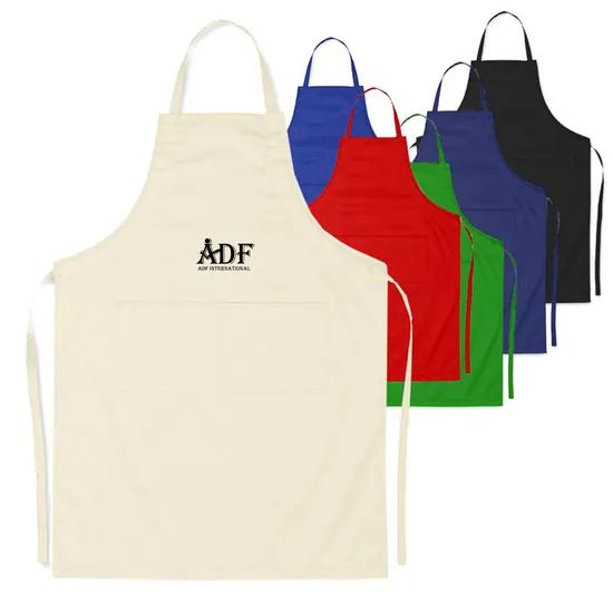 Custom Logo Waterproof Restaurants Cotton Bib Kitchen Chef Cooking Aprons - Image 2