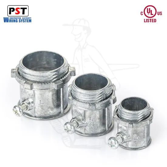 Zinc Die Cast 1/2 3/4 EMT Connector Set Screw Type Conduit Fittings ...