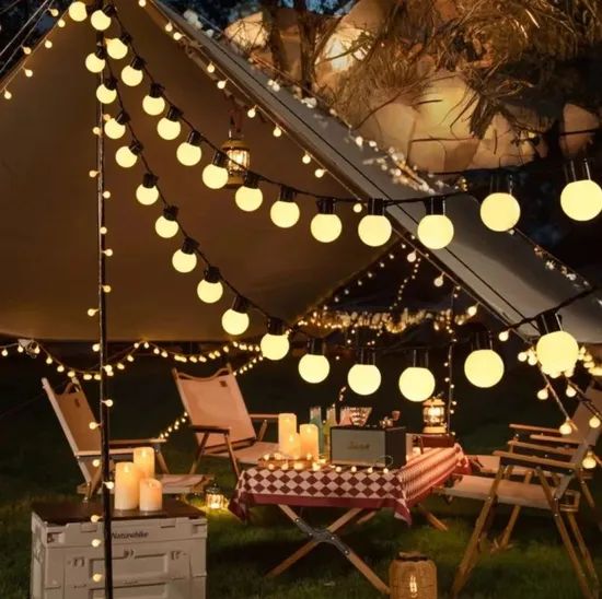 Christmas Light String, LED Lighting, Outdoor Camping Light, Solar-Powered Light String - Image 6