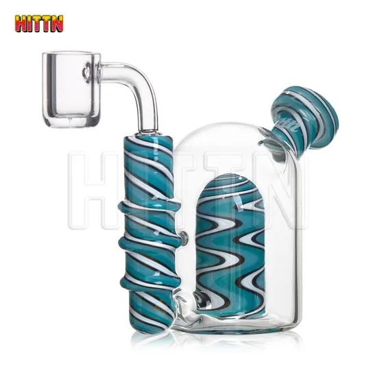 Hittn Mini Portable 4 Inches American Color 14mm Quartz Banger Smoking Accessories High Quality Borosilicate 420 DAB Rig Oil Rig Glass Water Pipe - Image 4