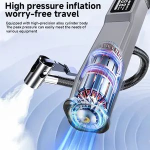 Skylla Air Pump Inflator Flashlight Cordless Portable Air Compressor Motorcycle Car Tire Inflator - Image 3