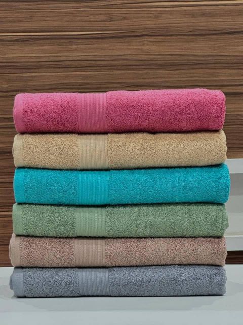 Bath Towel Origin Indian Minimum Order Quantity 11 Ton (40ft) Material Composition Recycled Yarn (poly-cotton) Packaging Details 6pc In 1 Polybag (6 Sets (36pcs) In Master - Image 3
