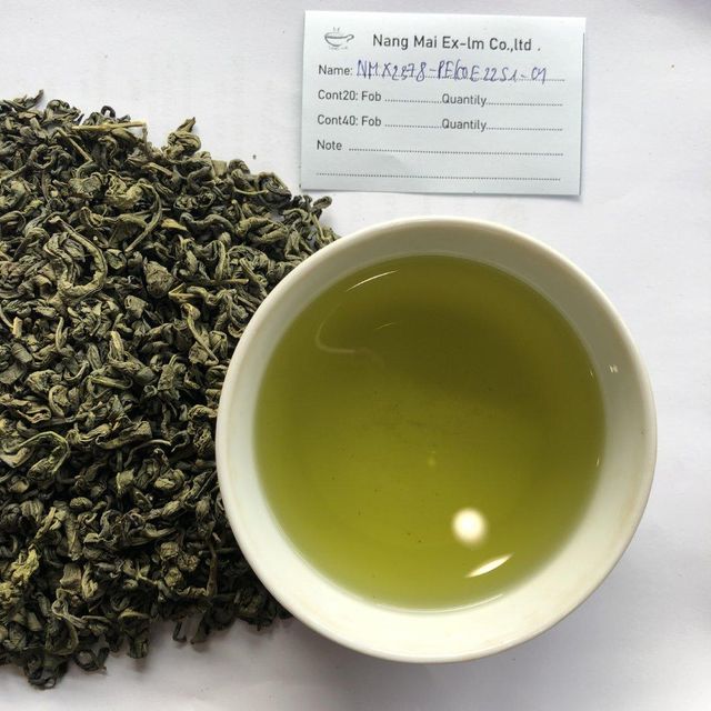 SUPER PEKOE GREEN TEA HIGH QUALITY LOOSE LEAF BRIGHT GREEN COLOR GOOD PRICE DIRECT FROM VIETNAM FACTORY OEM PACKAGING - Image 4