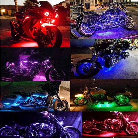 Wholesale Waterproof Conspicuous Colorful Motorcycle RGB LED Ambient Lighting - Image 3
