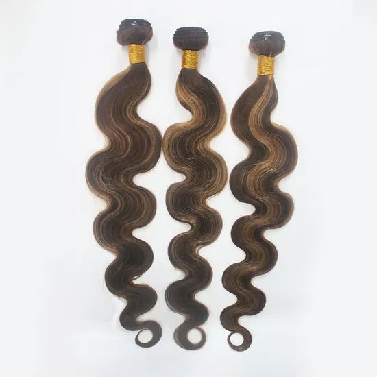 Wendy New Two Tone Virgin Remy Human Hair Grade 6A Hand Feel Soft Dyeable Dyeable Length 12-28inch Color Muti-Color Hair Density - Image 4