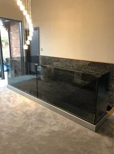 Grey Color Aluminium Balustrade Profile Origin China HS Code 76101000 Trademark Forward Material Aluminum Certification ISO9001 - Image 1