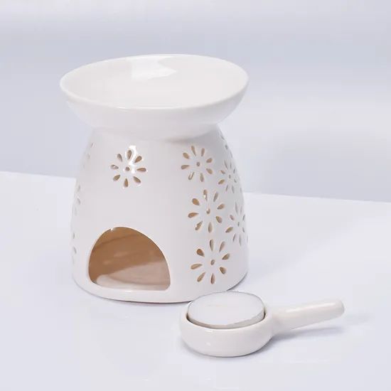 Little Flower Pattern Incense Smoke Furnace Aromatherapy Oil Diffuser for Home Scents - Image 5