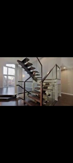 Stairs Modern Stair Glass Railing, For Home Material Glass Thickness 8 mm Position Stairs Usage/Application Home Glass Type Tempered - Image 5