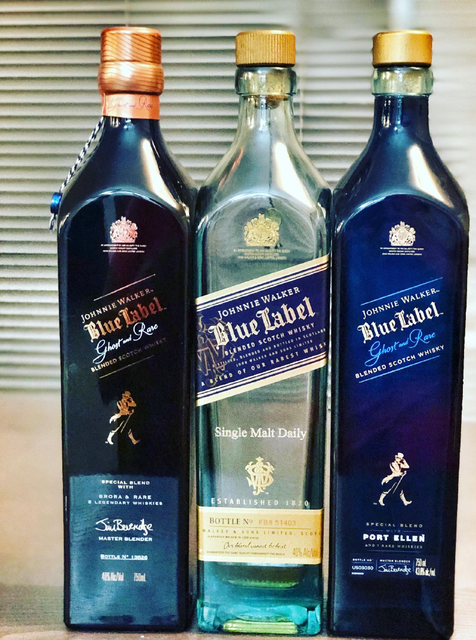 Rare Character Luxury Johnnie Walker Blue Label  750ml PREMIUM BLENDED SCOTCH WHISKY Blue Label On Sale - Image 3