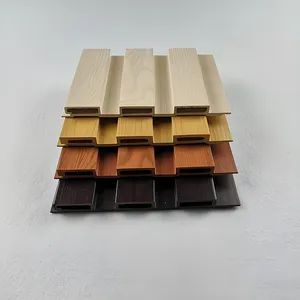 Limited Time Promotion Vertical Exterior Cladding 3D WPC Panel Wall - Image 4