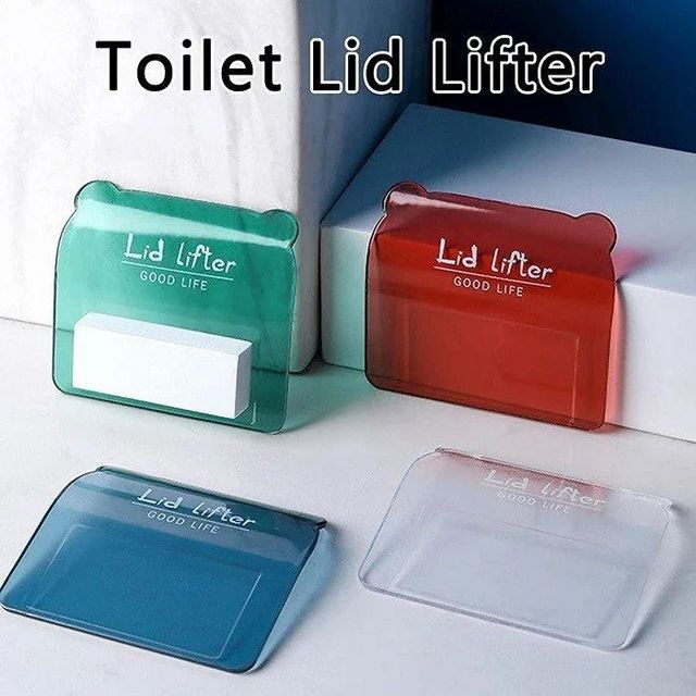 Plastic Toilet Seat Lifter Color White Shape Square Material Plastic Installation Method Self-adhesive 3m Tape Comfort Level More Comfortable Riding - Image 2